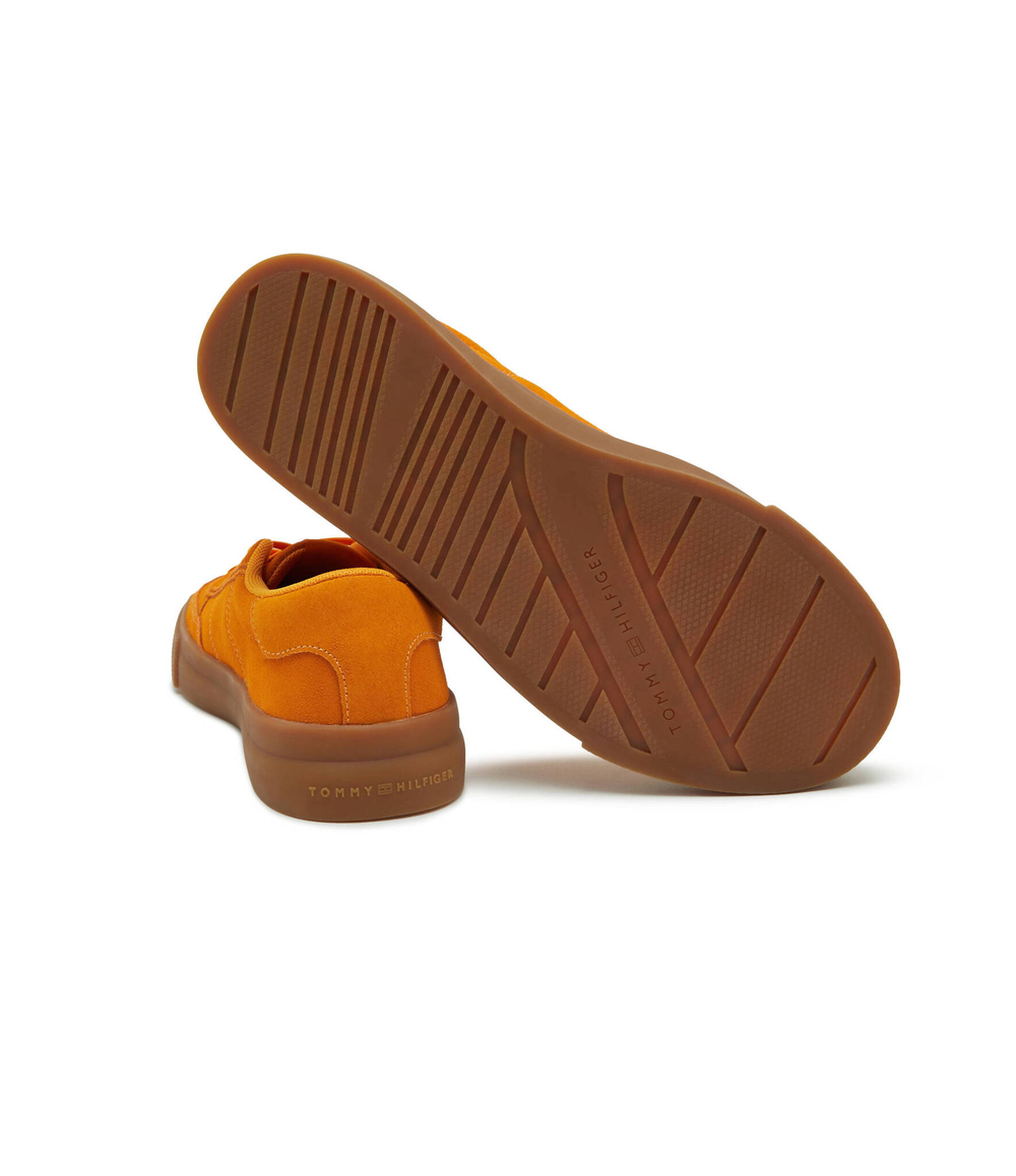 Кожаные кроссовки Tommy Hilfiger - оранжевый(FM0FM04977)