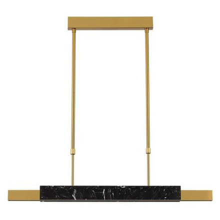 4361/25L MIDCENT ODL24 129 черный мрамор/антич. бронза/металл/акрил Подвесной светильник IP20 LED 25W 3000K 220V MARMI