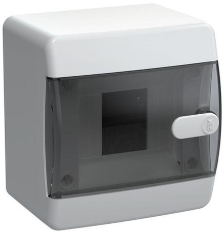 Щит пласт.. ЩРН-П-4 IP41 черн. пр. дв. IEK UNION Compact