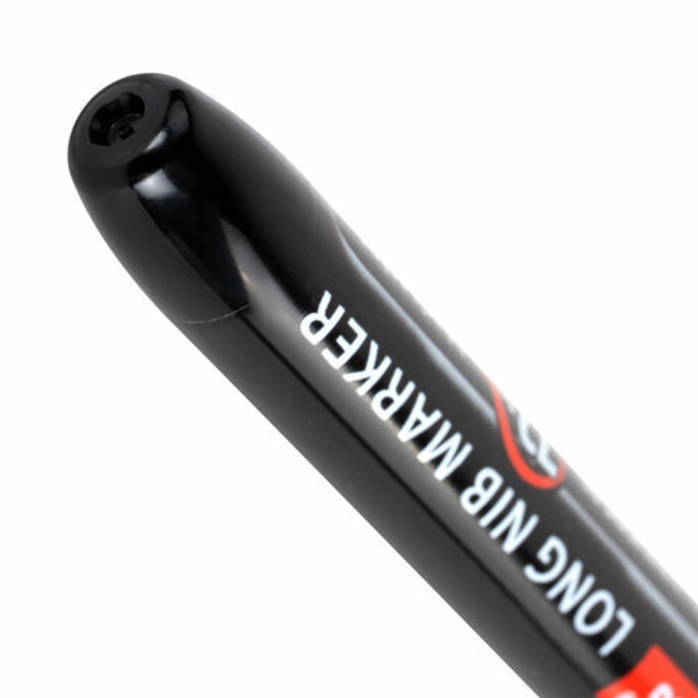 Маркер с длинным наконечником многофункциональный разметочный для труднодоступных мест, НАБОР 3 шт., ЧЕРНЫЕ, 1 мм, BRAUBERG UNIVERSAL,152541