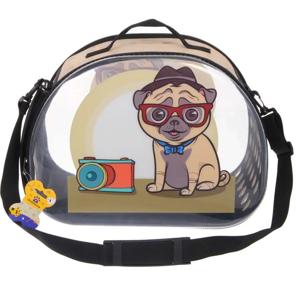 Сумка - переноска для животных «Малыш Айки», цвет как на фото, 42*28*32/до13кг (пакет и лейбл)