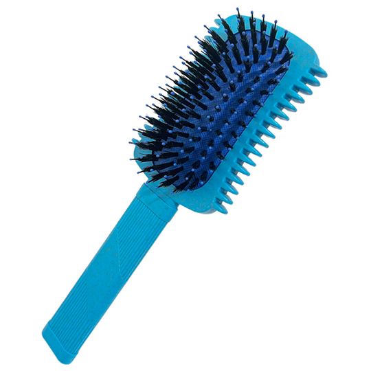 Щетка массажная Harizma Combo, синяя (h10684-06)