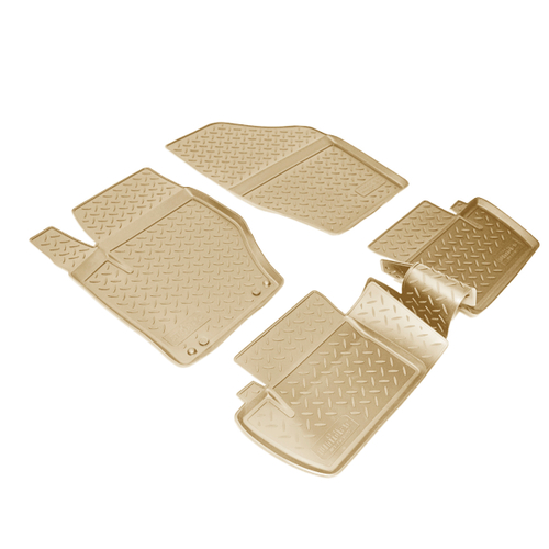 Ковры в салон Norplast/Unidec для Citroen C4 в кузове N (2010-), Бежевый, арт.NPL-Po-14-22-B