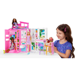 Barbie - Уютный дом + кукла Барби + аксессуары HRJ77 / артикул   HRJ77  / GTIN 194735178308