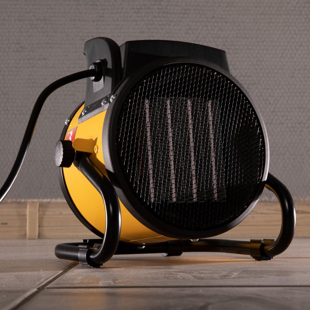 Тепловая пушка, керамический нагреватель (тепловентилятор) DHC 2-100, 230 В, 0.025/1/2 кВт Denzel, 96429