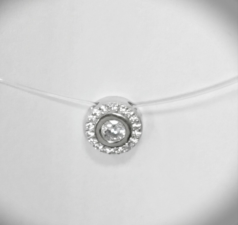 Колье Эстерелла - ювелирное украшение из лески с фианитами