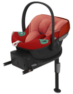 Коляска Cybex Talos S Lux TPE complete Aton S2 Hibiscus Red Base One 4 в 1 Stormy Blue с дождевиками