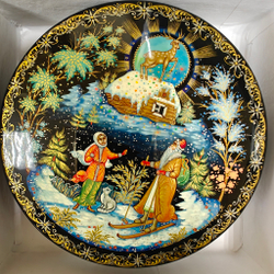 Шкатулка "Серебряное копытце" с росписью Палех