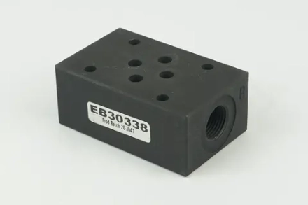 EB30338 - Плита модульная Ду 6, ISO 4401-03 / CETOP 03, отводы G3/8" от каналов P и T, сталь