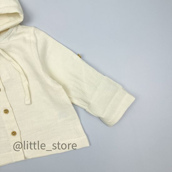 Комплект муслиновый с брючками, Хаки/Молочный