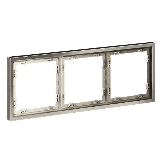 Рамка металлическая на 3 поста, S70 Metal (никель) vlsm120311