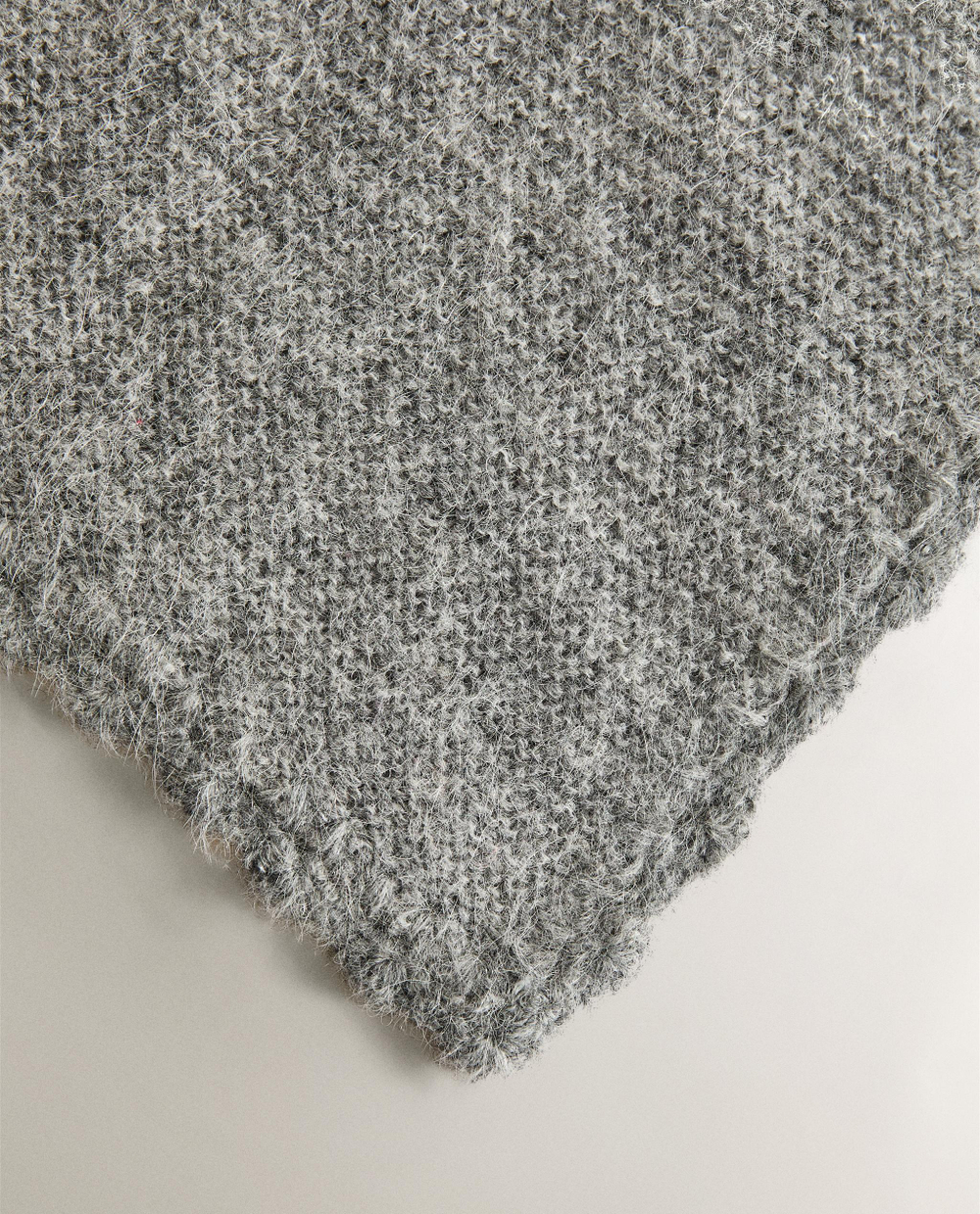 Zara Home плед детский из полиамида, серый, 70x100 см