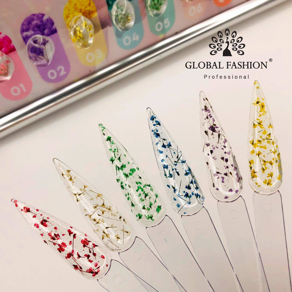 Гель с сухоцветами 5 гр, Flower Gel 10
