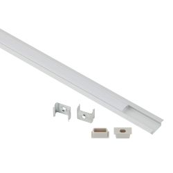 Комплект с врезным анодированным профилем ЭРА 2206-1m 22х6мм, 1м, серебристый САВ251 | 