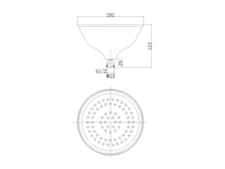 Душевая система Aksy Bagno FaenzaFa401-2002-2004-Chrome