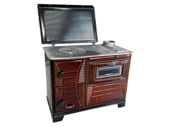 Печь отопительно-варочная на дровах Hosseven 4007 TUĞLALI (МАЖИЛИК) (с одной духовкой и крышкой)