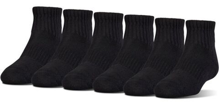 Теннисные носки Under Armour Charged Cotton 2 Quarter Jr - 6 par/black