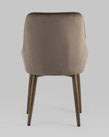 Стул Диана велюр коричневый 4 шт