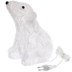 Фигура светодиодная «Мишутка» 16,5*21*26 см, 30 ламп LED, (авторежим), 220V, Белый