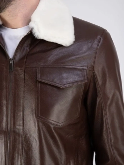 Куртка весна кожаная натуральная