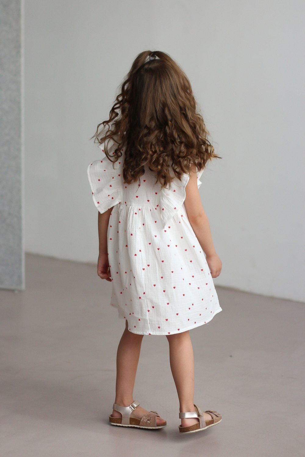 Платье из муслина «Сердечки»