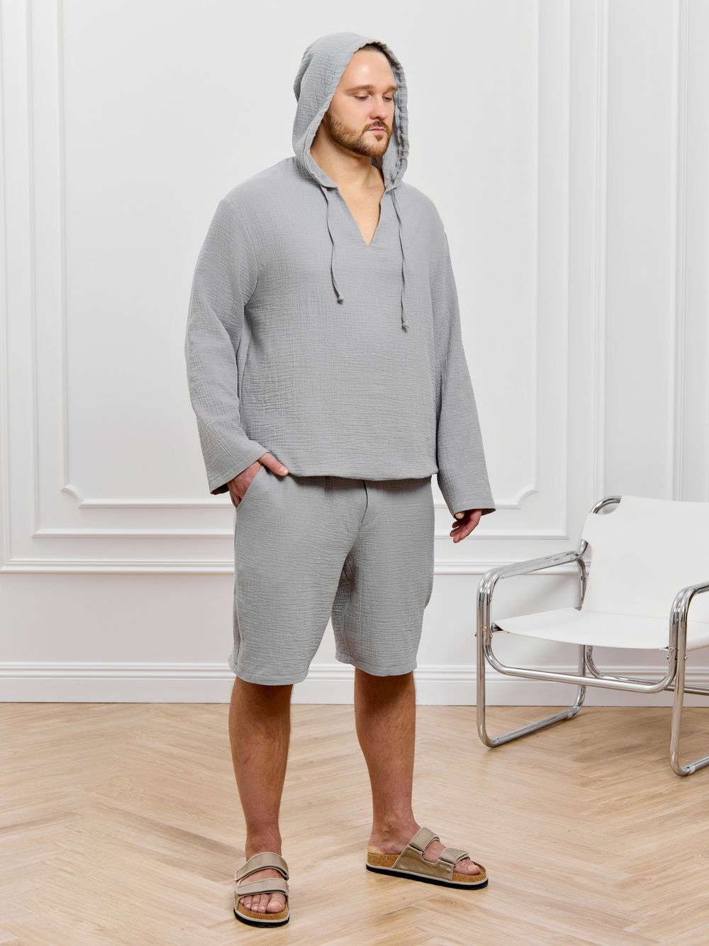 Костюм мужской Нептун-1 Виотекс СЕРЫЙ