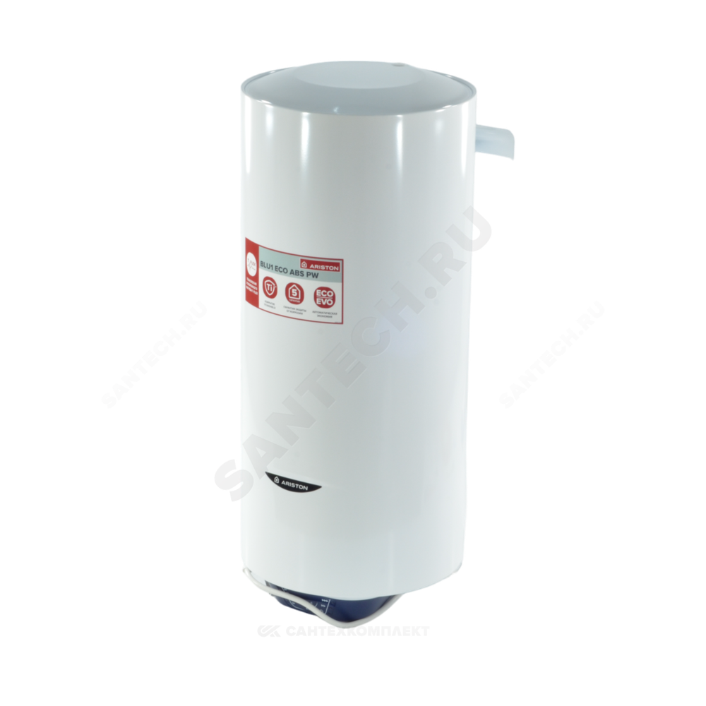 Водонагреватель электрический накопительный 30 л 1.5/2/2,5 кВт BLU1 ECO ABS PW 30 V SLIM Ariston 3700554