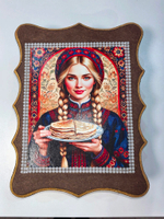 Шкатулка ручной работы, декупаж "Русская дива"