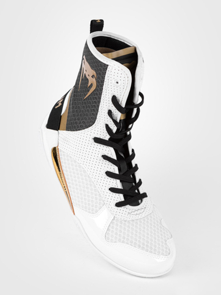 Боксерки Venum Elite White/Black-Gold