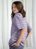 Футболка для девочки в полоску y2k