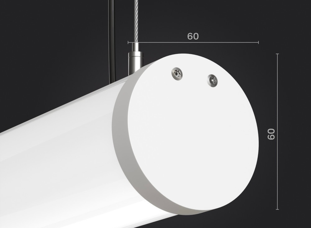 Подвесной светильник цилиндрический LD60-1500 41Вт 3000К IP20 4800Лм 1500х60х60мм DIOLUM