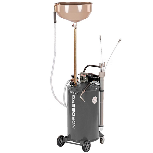 NORDBERG (2379-CG) Установка для сбора масла пневматическая, 65 л, серая
