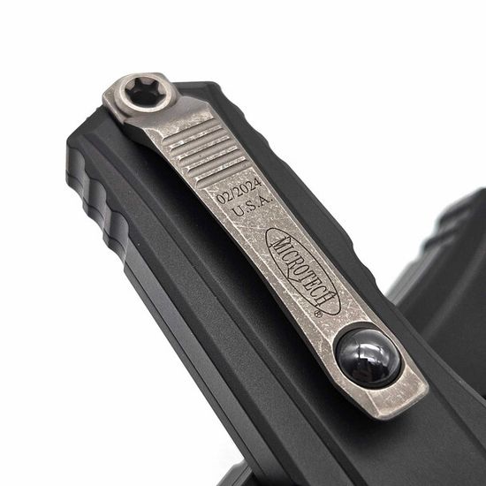 Нож фронтальный, автоматический Microtech Cypher II S/E Apocalyptic Standard - сталь М390МК, рукоять алюминий