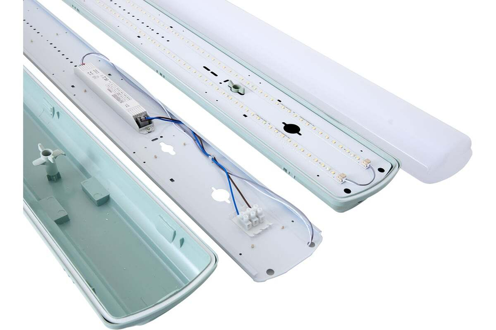 Светильник LED ДСП Айсберг 76W-9500Лм IP65 5000К опал 1262х128х85мм vs103-76-op-5k