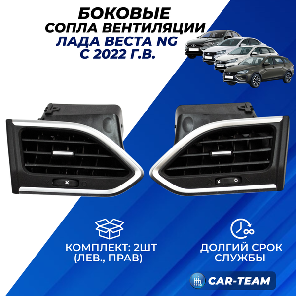 Боковые сопла (дефлекторы)  Лада Веста NG  панели приборов (арт. 8450040213/8450040212)