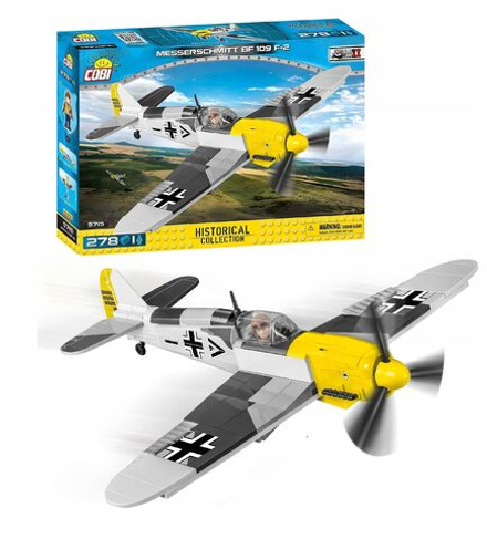 Конструктор пластиковый Cobi Messerschmitt BF 109 F-2 - Сборная модель Истребитель 278эл. - Коби 5715