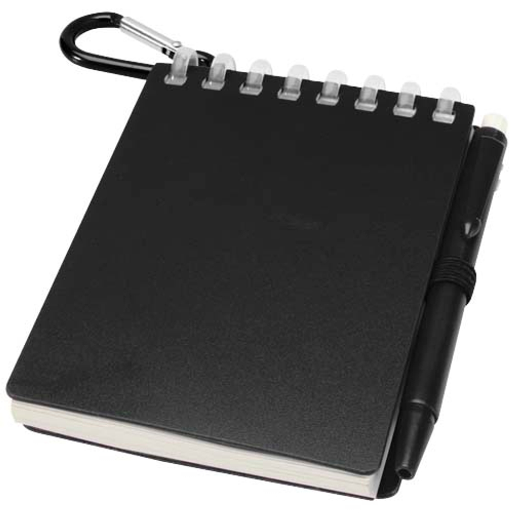 Lig Mini набор из блокнота в мягкой обложке из переработанного пластика и шариковой ручки (синие чернила)