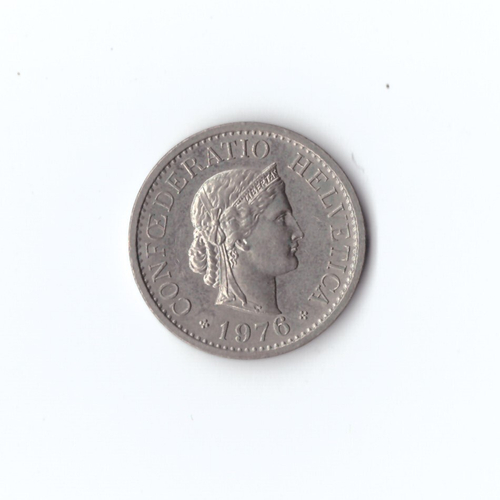 Швейцария 10 раппен 1976 г UNC