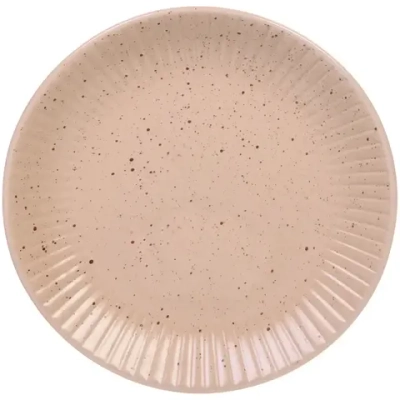 Тарелка керамическая 19,5см «Бисквит» кремовая