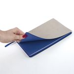 Блокнот в клетку А5 (148x218 мм), 80 л., под кожу серый BRAUBERG "Metropolis Mix", 111041