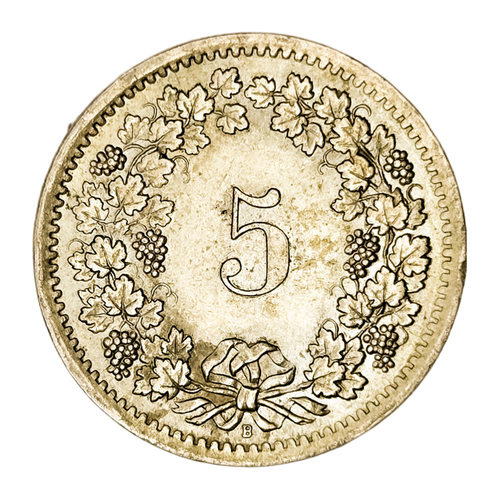 Switzerland, 5 Rappen, 1963 – Libertas Series, XF