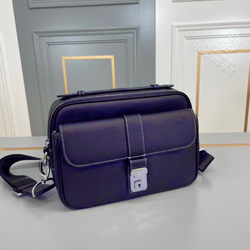 Сумка через плечо Hermes камера бэг тёмно синяя