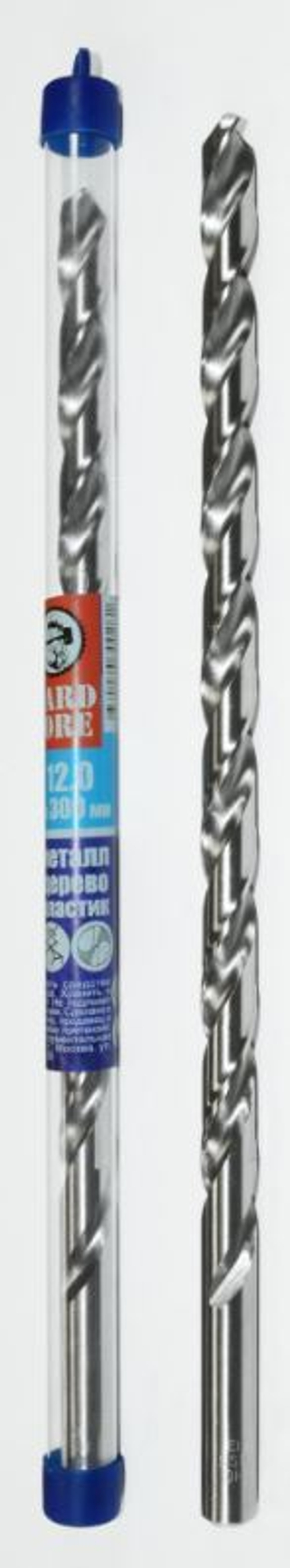 Сверло по мет. HSS фрез. с шаговой заточкой 12.0х300мм Extra Long / Hardcore 145120