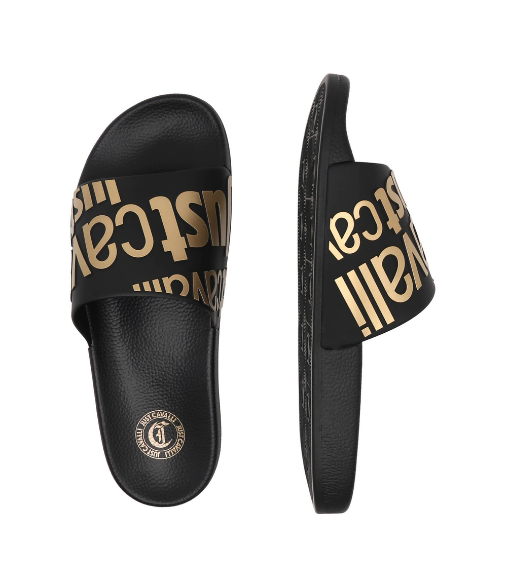 Шлепанцы FONDO Just Cavalli - черный(76QA3SZ1ZS785)