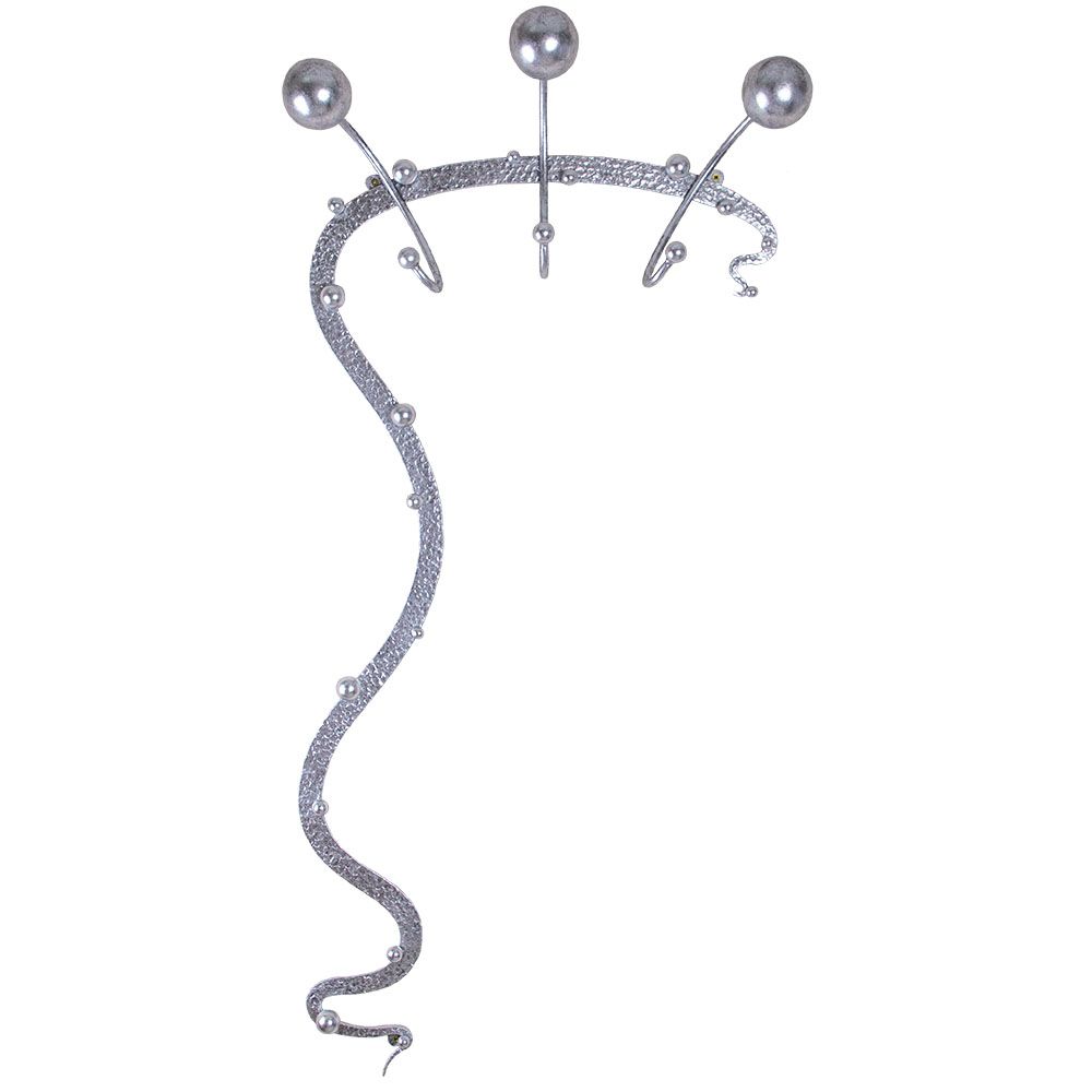 Вешалка настенная Heri modern 1 Античное серебро