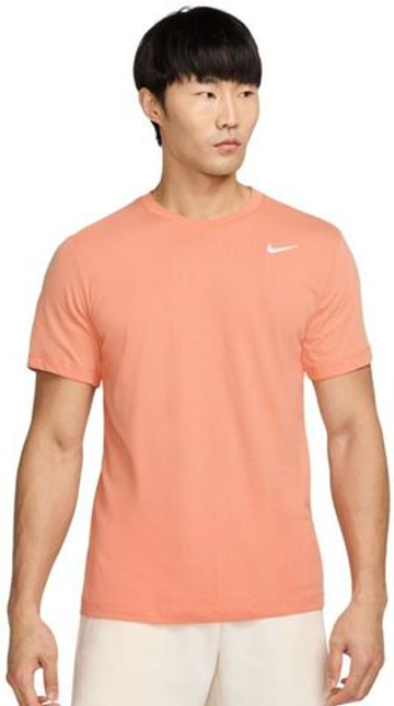 Мужская теннисная футболка Nike Solid Dri-Fit Crew - Оранжевый