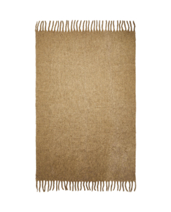 Zara Home плед из полиэстера, светло-бежевый, 140x190 см