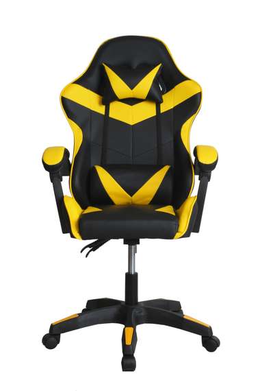 Кресло игровое Gramber Е08 Экокожа черная/Экокожа желтая