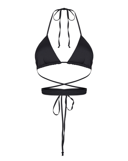 Лиф с завязками, черный