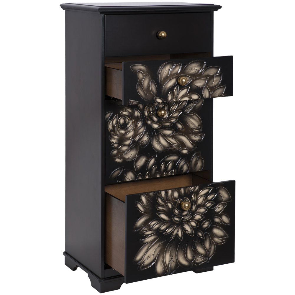 Комод Эн Берри с 4 ящиками Каштан